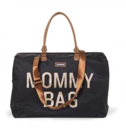 Childhome geanta mommy bag negru-aurie pentru mame