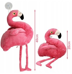 Różowa pluszowa maskotka flaming 40cm