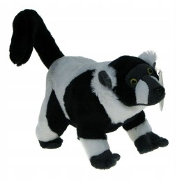 Wari Lemur Plush Toy 20cm in Black and White