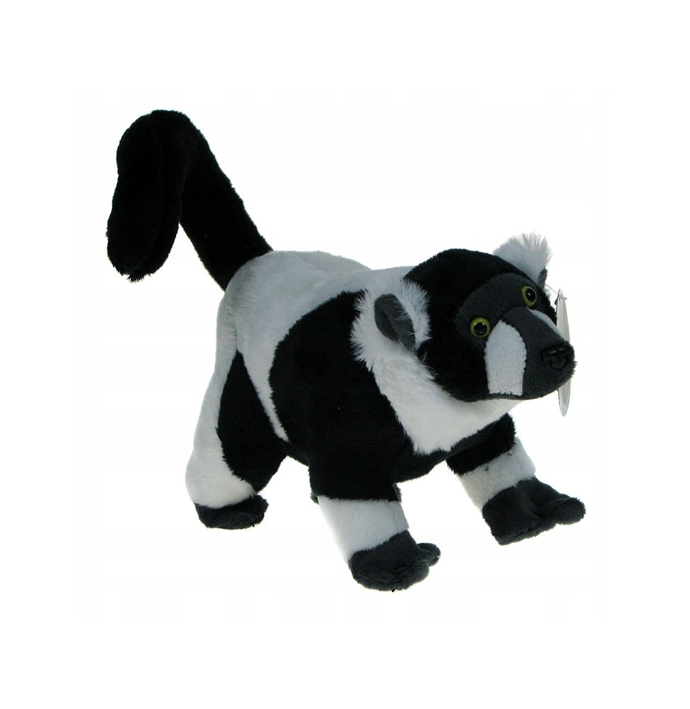 Maskotka Lemur Wari czarno-biały 20cm