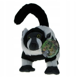 Wari Lemur Plush Toy 20cm in Black and White