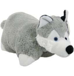 Maskotka poduszka piesek husky 34 cm