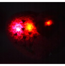 Pink Plush Heart 20cm with Light Effects