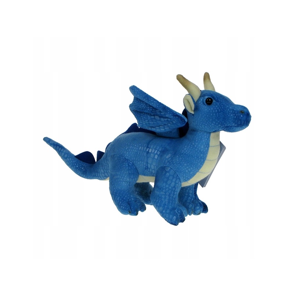 Blue Plush Dragon 28cm Eco-Friendly