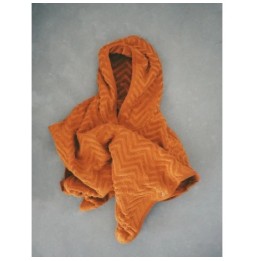 Filibabba zigzag rust poncho for kids