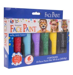 Face Painting Kit - 6 Colors for Kids