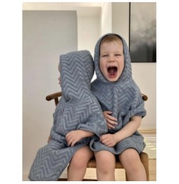 Filibabba zigzag poncho - for kids 0-5 years