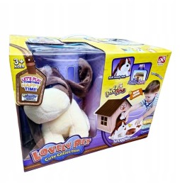 Plush Puppy in Kennel for Kids