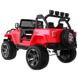 Auto terenowe jeep monster 4x4 dla dzieci czerwony