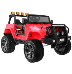 Auto terenowe jeep monster 4x4 dla dzieci czerwony