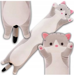 90cm Grey Plush Cat Toy