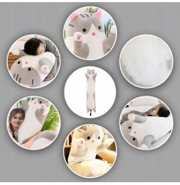 90cm Grey Plush Cat Toy