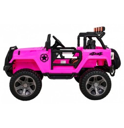 Auto terenowe jeep monster 4x4 dla dzieci różowy