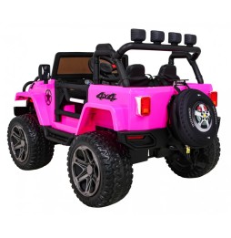 Mașină off-road jeep monster 4x4 roz pentru copii