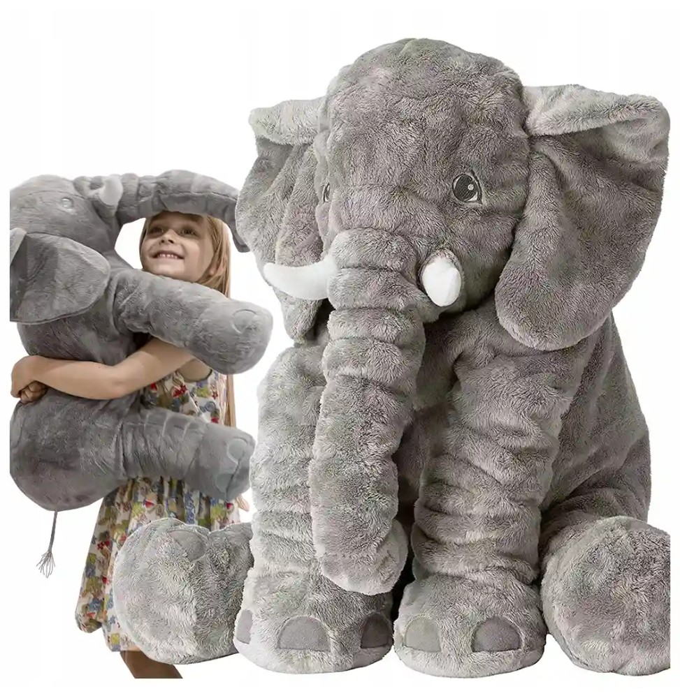 Large Plush Elephant Cuddle Toy 70CM