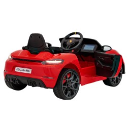 Vehicul Porsche Spyder RS 718 roșu pentru copii MP4