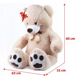 Duży beżowy miś 100 cm - maskotka dla dzieci