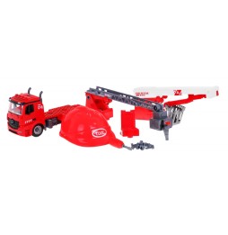 Fire Truck 2-in-1 with Helmet for Kids