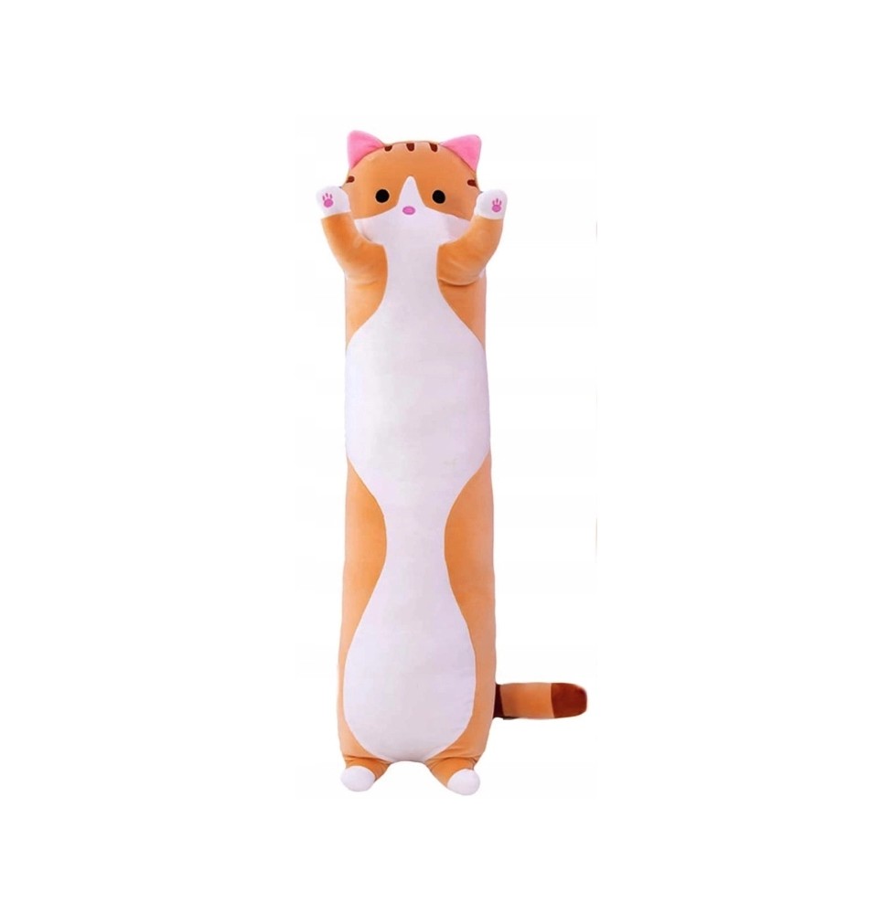 Orange Cat Pillow 70 cm for Kids