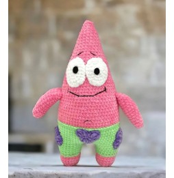 Handmade Crochet Patrick Plush 30 cm