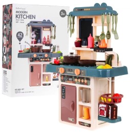 Kitchen Playset with Faucet and 42 Elements for Kids