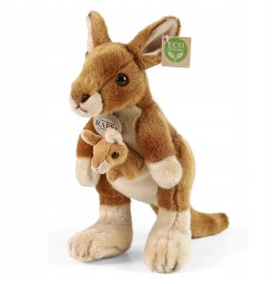 Kangaroo Plush Toy with Baby 30 cm