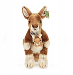 Kangaroo Plush Toy with Baby 30 cm