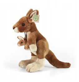 Kangaroo Plush Toy with Baby 30 cm