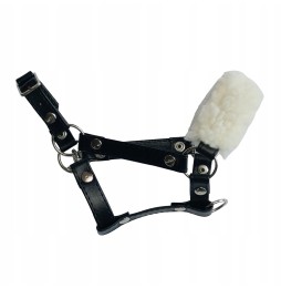 Leather Halter with Fur A3 Hobby Horse