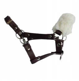 Leather Halter with Fur A3 Hobby Horse