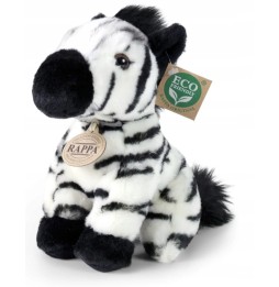 Zebra de pluș așezată 18 cm Rappa