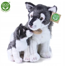 Wolf and Puppy Plush Toy 27 cm Rappa