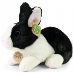 Eco-Friendly Black and White Rabbit Plush