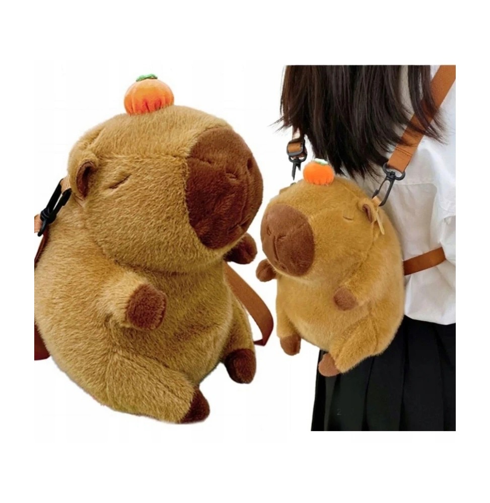 Plush Capybara Backpack for Preschoolers