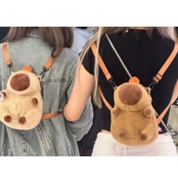 Plush Capybara Backpack for Preschoolers