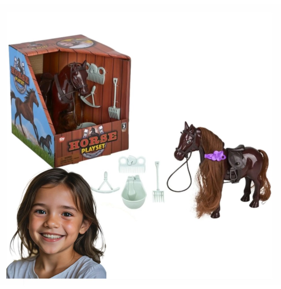 Long-Maned Pony Toy for Kids