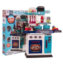 Kids Kitchen Set with Light and Sound 53 Pieces