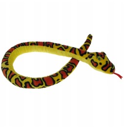 Wąż pluszowy żółto-pomarańczowy 145cm
