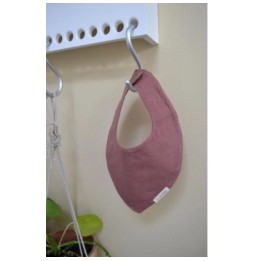 Filibabba dusty rose muslin bib - practical and stylish