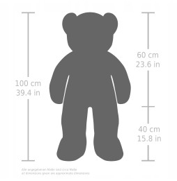 Ursul Brubaker XXL Bej Plush 100 cm