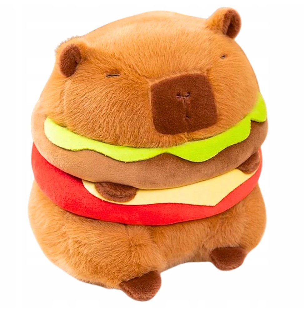 Capybara Burger Plush Toy 23 cm