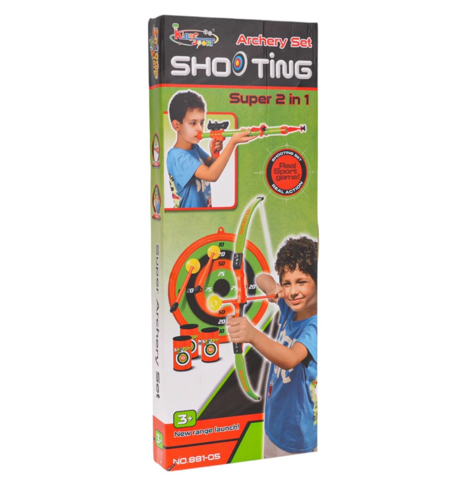 2-in-1 Bow and Gun Set for Kids