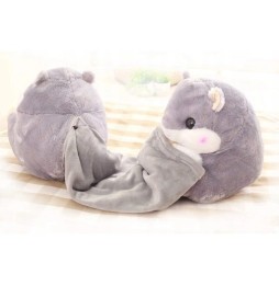 Jucărie mare 3in1 cu pătură Hamster 45 cm