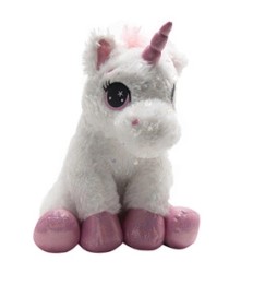 InnoGIO jucărie de pluș unicorn 60 cm alb