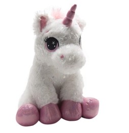 InnoGIO jucărie de pluș unicorn 60 cm alb