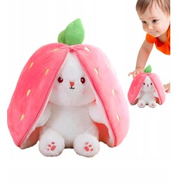 Plush Strawberry Rabbit Toy 25 cm