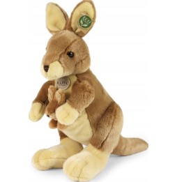 38cm Plush Kangaroo with Baby Rappa