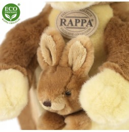 38cm Plush Kangaroo with Baby Rappa