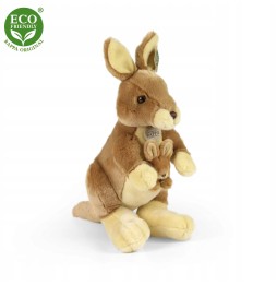 38cm Plush Kangaroo with Baby Rappa