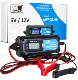 LCD Battery Charger 6V and 12V with Special Modes